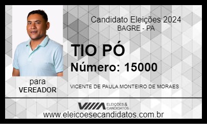 Candidato TIO PÓ 2024 - BAGRE - Eleições