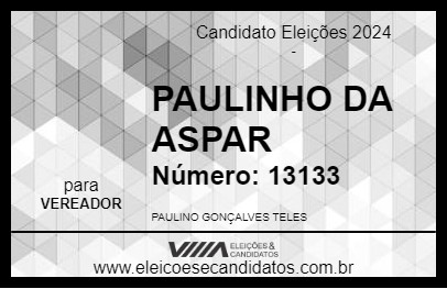 Candidato PAULINHO DA ASPAR 2024 - PORTO DE MOZ - Eleições