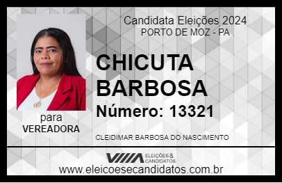 Candidato CHICUTA BARBOSA 2024 - PORTO DE MOZ - Eleições