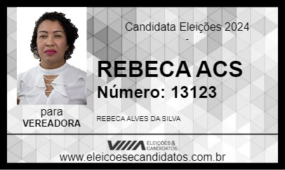 Candidato REBECA ACS 2024 - PARAGOMINAS - Eleições