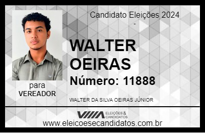 Candidato WALTER OEIRAS 2024 - OEIRAS DO PARÁ - Eleições