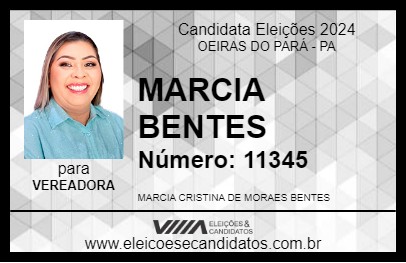 Candidato PROF. MÁRCIA BENTES 2024 - OEIRAS DO PARÁ - Eleições