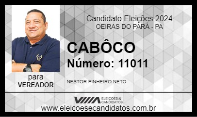 Candidato CABÔCO 2024 - OEIRAS DO PARÁ - Eleições