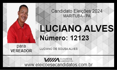 Candidato LUCIANO ALVES 2024 - MARITUBA - Eleições