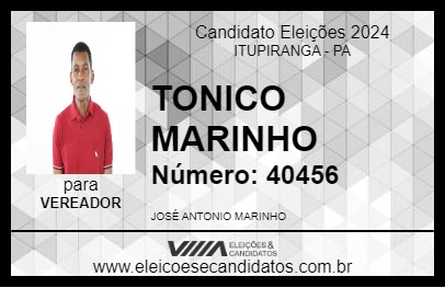 Candidato TONICO MARINHO 2024 - ITUPIRANGA - Eleições