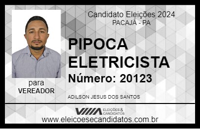 Candidato PIPOCA ELETRICISTA 2024 - PACAJÁ - Eleições