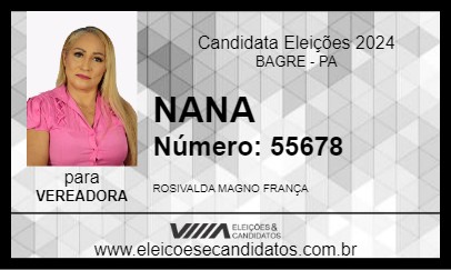 Candidato NANA 2024 - BAGRE - Eleições