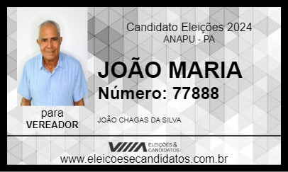 Candidato JOÃO MARIA 2024 - ANAPU - Eleições