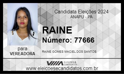 Candidato RAINE 2024 - ANAPU - Eleições