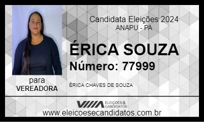 Candidato ÉRICA SOUZA 2024 - ANAPU - Eleições