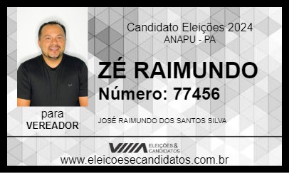 Candidato ZÉ RAIMUNDO 2024 - ANAPU - Eleições