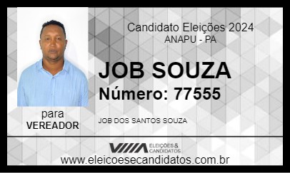 Candidato JOB SOUZA 2024 - ANAPU - Eleições