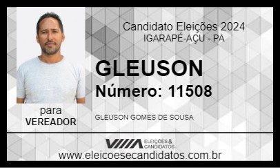 Candidato GLEUSON 2024 - IGARAPÉ-AÇU - Eleições