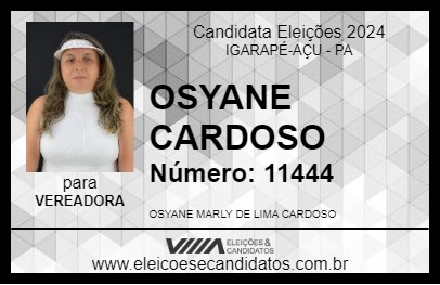 Candidato OSYANE CARDOSO 2024 - IGARAPÉ-AÇU - Eleições