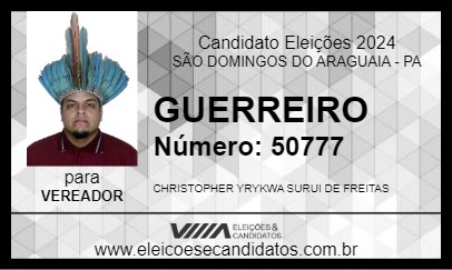 Candidato GUERREIRO 2024 - SÃO DOMINGOS DO ARAGUAIA - Eleições