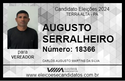 Candidato AUGUSTO SERRALHEIRO 2024 - TERRA ALTA - Eleições