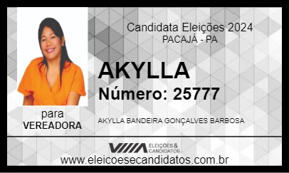 Candidato AKYLLA 2024 - PACAJÁ - Eleições