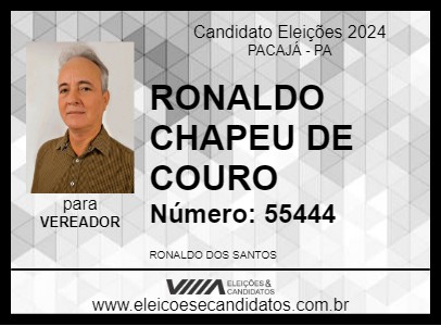 Candidato RONALDO CHAPEU DE COURO 2024 - PACAJÁ - Eleições