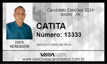 Candidato CATITA 2024 - BAGRE - Eleições