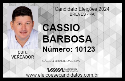 Candidato CASSIO BARBOSA 2024 - BREVES - Eleições