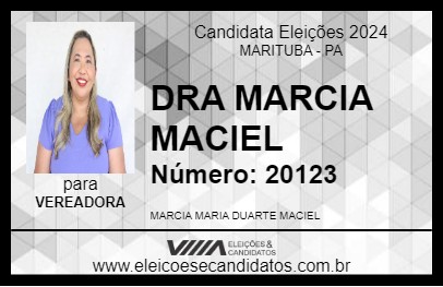 Candidato DRA MARCIA MACIEL 2024 - MARITUBA - Eleições