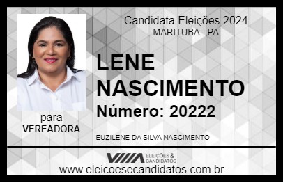 Candidato LENE NASCIMENTO 2024 - MARITUBA - Eleições