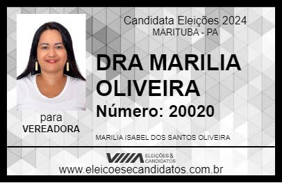 Candidato DRA MARILIA OLIVEIRA  2024 - MARITUBA - Eleições