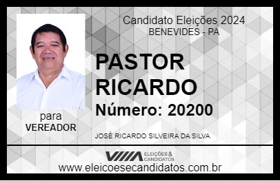 Candidato PASTOR RICARDO 2024 - BENEVIDES - Eleições