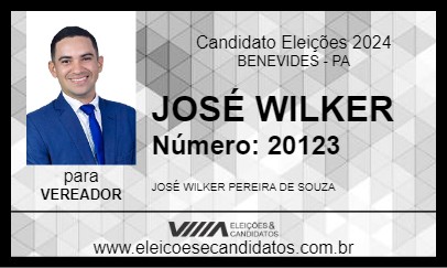 Candidato JOSÉ WILKER 2024 - BENEVIDES - Eleições