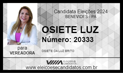 Candidato OSIETE LUZ 2024 - BENEVIDES - Eleições