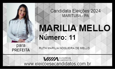 Candidato MARÍLIA 11 2024 - MARITUBA - Eleições