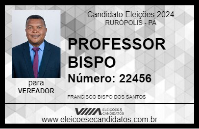 Candidato PROFESSOR BISPO 2024 - RURÓPOLIS - Eleições