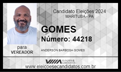 Candidato GOMES 2024 - MARITUBA - Eleições