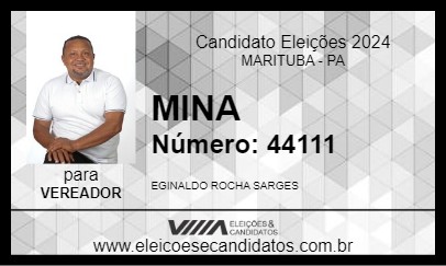 Candidato MINA 2024 - MARITUBA - Eleições