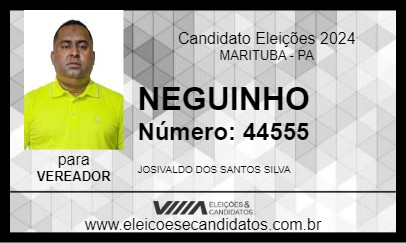 Candidato NEGUINHO 2024 - MARITUBA - Eleições