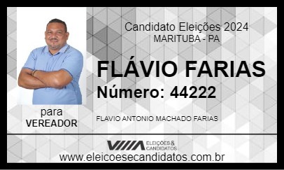 Candidato FLÁVIO FARIAS 2024 - MARITUBA - Eleições