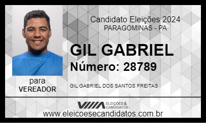 Candidato GIL GABRIEL 2024 - PARAGOMINAS - Eleições