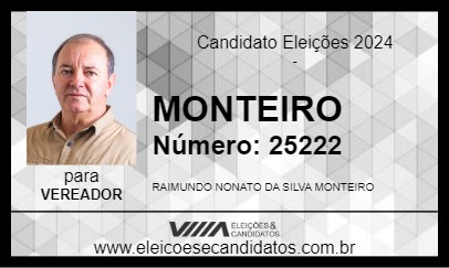 Candidato MONTEIRO 2024 - SALINÓPOLIS - Eleições