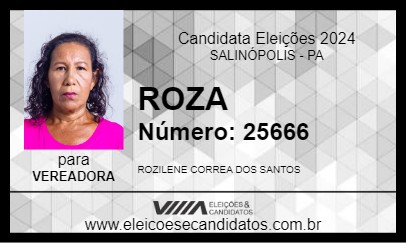 Candidato ROZA 2024 - SALINÓPOLIS - Eleições