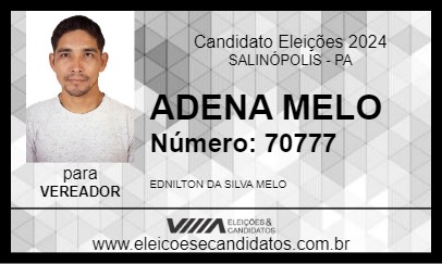 Candidato ADENA MELO 2024 - SALINÓPOLIS - Eleições