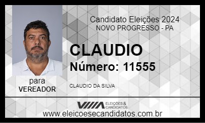 Candidato CLAUDIO 2024 - NOVO PROGRESSO - Eleições