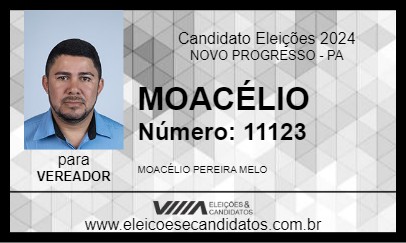 Candidato MOACÉLIO 2024 - NOVO PROGRESSO - Eleições