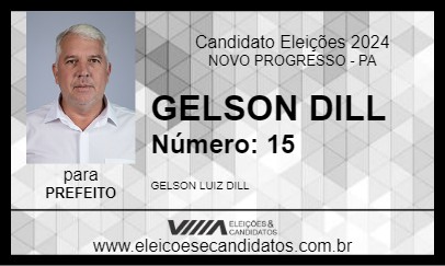 Candidato GELSON DILL 2024 - NOVO PROGRESSO - Eleições