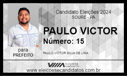 Candidato PAULO VICTOR 2024 - SOURE - Eleições