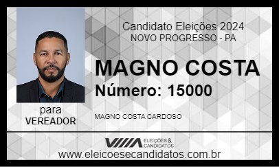 Candidato MAGNO COSTA 2024 - NOVO PROGRESSO - Eleições