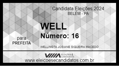 Candidato WELL 2024 - BELÉM - Eleições