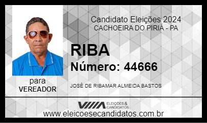 Candidato RIBA 2024 - CACHOEIRA DO PIRIÁ - Eleições