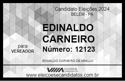 Candidato EDINALDO CARNEIRO 2024 - BELÉM - Eleições