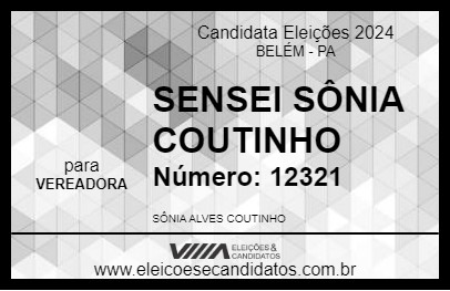 Candidato SENSEI SÔNIA COUTINHO 2024 - BELÉM - Eleições