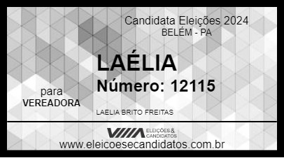 Candidato LAÉLIA 2024 - BELÉM - Eleições